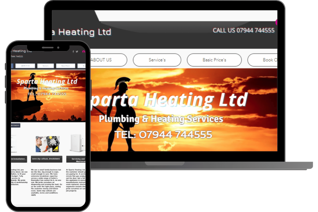 Website Redesign for Sparta Heating & Care