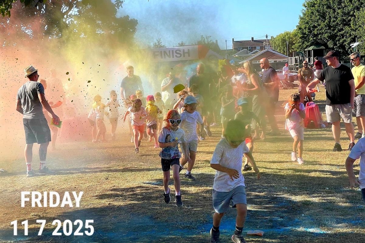 SwitchUp Marketing sponsors Cherry Willingham Primary Academy Colour Dash event in Lincolnshire