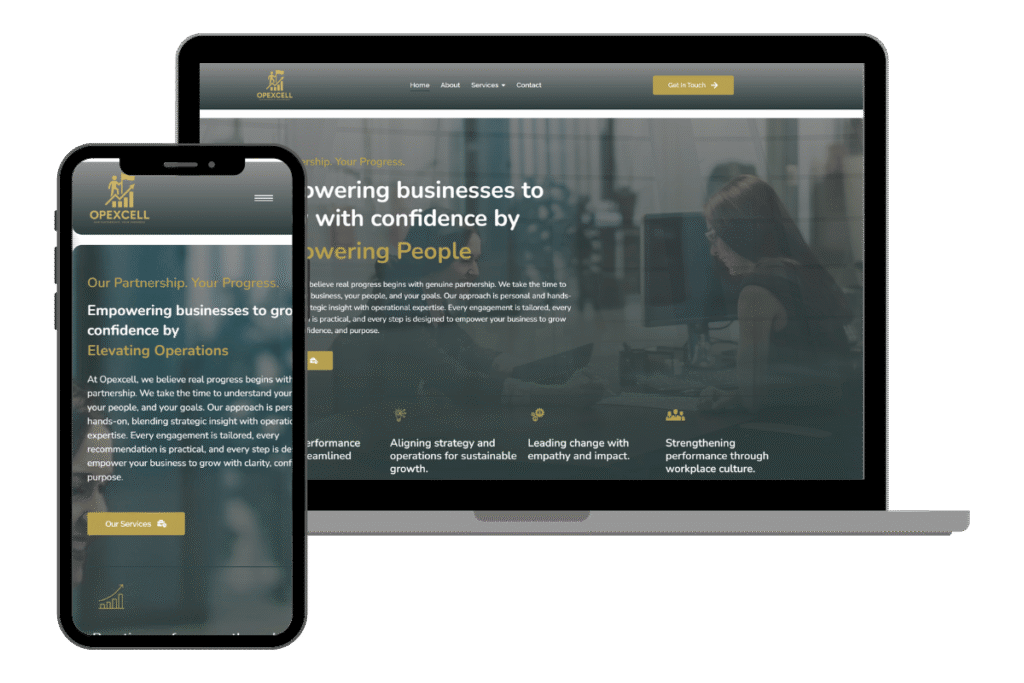 Opexcell web design case study - SwitchUp Marketing