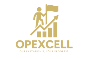 Opexcell logo x SwitchUp Marketing
