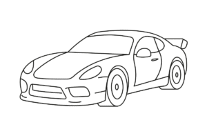 ProSpeed Finance car design outline - SwitchUp Marketing