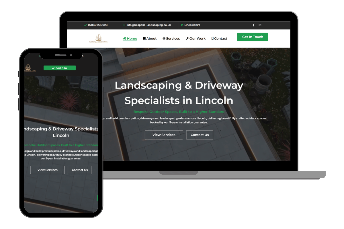 Bespoke Landscaping - Case study by SwitchUp Marketing